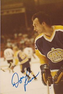 Don Luce Los Angeles Kings Auto Signed 3x5