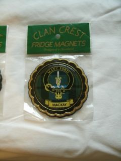 Scottish Clan Crest Fridge Magnet Mackay