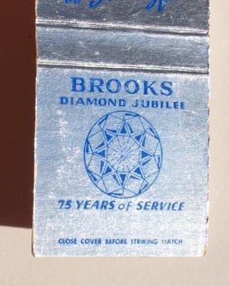 1950s Matchbook Brooks Trucking Bedford Lynchburg VA MB