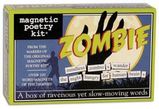 Refrigerator Magnets Magnetic Poetry Kit Zombie 3119