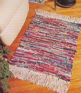 Crochet Pattern Colorful Rag Rug