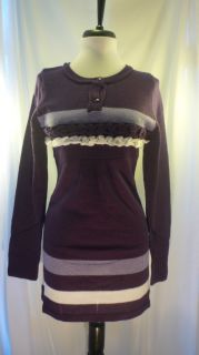 Anthropologie Plum Passion Cozy Long Sleeve Sweater