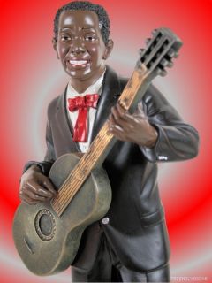 16 Black Man Jazz Guitar Player 95071 A