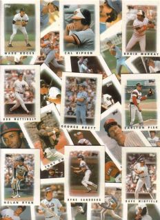 1986 Topps Baseball Major League Leaders Card Set