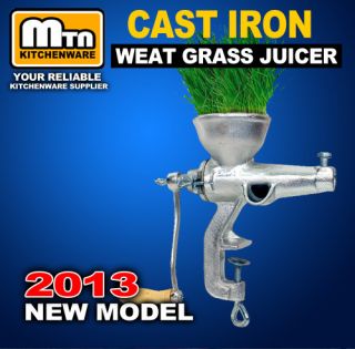 Cast Iron Manual Wheat Grass Fruit Juicer Extractor Grinder