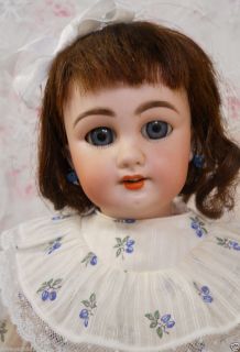 16 Dep Antique Bisque Doll w Marchant Walking Body Original Cork Pate