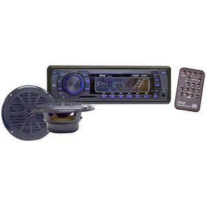 Pyle PLMRKT13BK Marine 2 Speaker Radio Weather System