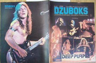 Deep Purple Mark Farner RARE YUGOSLAV Magazine 1975 Keith Emerson