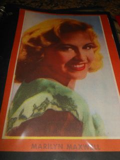 Marilyn Maxwell Scrapbook Newspaper clipping Vintage RARE Photograph