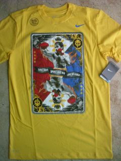 Manny Pacman Pacquiao Yellow Nike Boxing T Shirt New w Tag Limited Ed