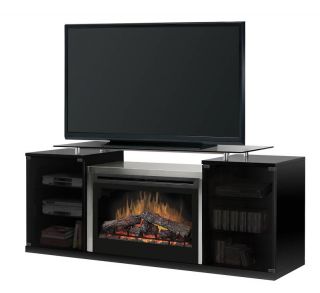 Dimplex Marana Black Electric TV Fireplace Media Center w 33 Logset