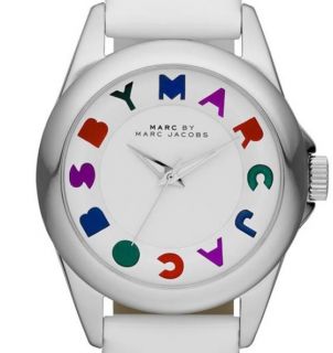 Marc by Marc Jacobs Blade Dreamy Logo Leather Strap Watch