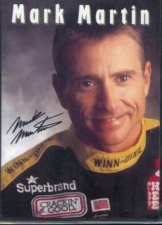 1995 Mark Martin 60 Winn Dixie Sponsor NASCAR Postcard