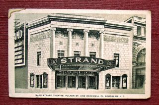 Mark Strand Movie Theatre Theater Fulton Street Brooklyn New York City
