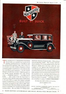1929 Buick Marquette Automobile Vintage Ad