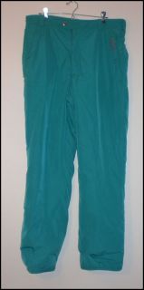 Fila Ski Snow Pants Insulated Mens 38 31 Green