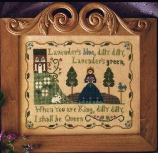Pattern by Little House Needleworks Lavenders Blue