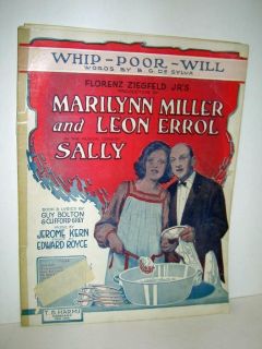 Whip Poor Will Sheet Music Marilyn Miller Cover 1920