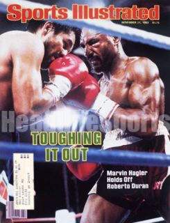 1983 Marvin Hagler vs Roberto Duran Sports Illustrated