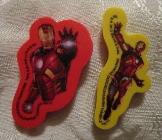 Lot of 12 Avengers Movie Mini Erasers Capt America Iron Man Hulk Thor