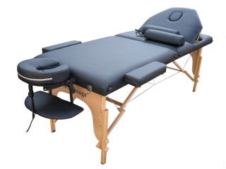 Black PU Reiki Portable Massage Table Carry Case 9B2