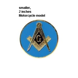 MASONIC BLUE LODGE MOTORCYCLE/AUTO BADGE EMBLEM,MASONS