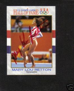 Olympic Mary Lou Retton Signed Trading Card