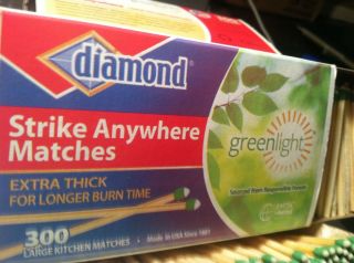 Strike Anywhere Matches Diamond 3 Box 900 Count