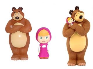 Masha I Medved Masha and The Bear Rubber Toys Christmas OFFER 3 Toys