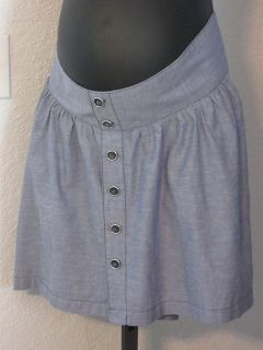 Old Navy Maternity Skirt Low Rise Waist Light Denim Full Skirt Size