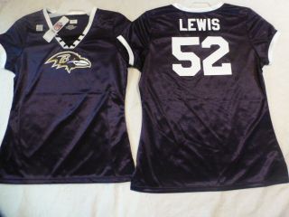 Ladies Womens NFL Apparel Ravens Ray Lewis Draft Me Football Jersey