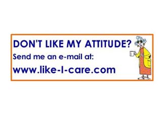 Maxine with An Attitude Bumper Sticker Cool