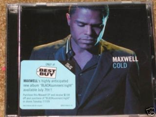 Maxwell Cold 3 Track EP CD Single $2 Coupon New