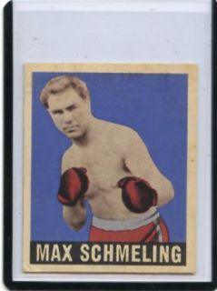 1948 Leaf Boxing 32 Max Schmeling Heavyweight Champion 1930 1932