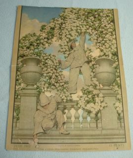 Maxfield Parrish LHJ July 1912 Shower of Fragrance