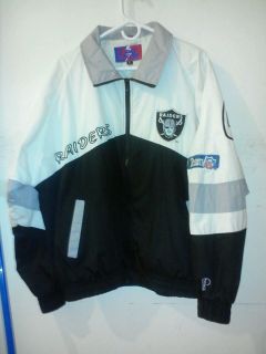 Oakland Raiders Vintage Pro Player Jacket Size L