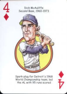 Dick McAuliffe Oddball Detroit Tigers Playing Card