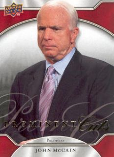 2009 Upper Deck Prominent Cuts 15 John McCain