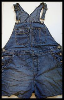 Old Navy Maternity Denim Overall Shorts M