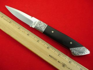 Ken McFall of Lakeside AZ High Quality Custom Knife with Engraved