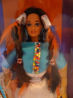 MATTEL BARBIE   2ND EDITION NATIVE AMERICAN BARBIE IN TRADITIONAL