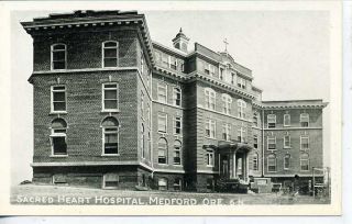 Medford Oregon Sacred Heart Hospital Vintage Postcard