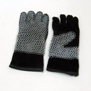 Chainmail Guantlets Gloves 13 Medieval Costume Medieval Leather