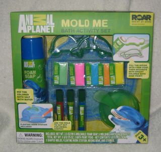 Animal Planet Mold Me Bath Activity Set NEW Dolphin Turtle Fish