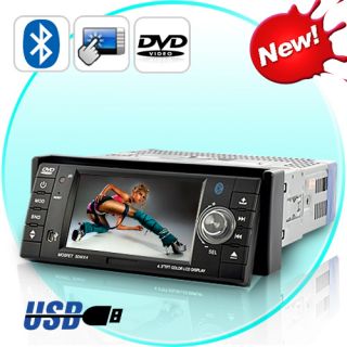 Car Stereo DVD Media Player 1 DIN 4 3 inch Touchscreen System