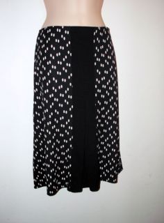 Max Studio Size L Black and Beige Womens Skirt