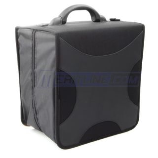 424 Capacity CD DVD R Wallet Holder Case Bag for Media Storage Black