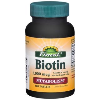 Biotin 5000 mcg Healthy Hair Nail Skin 100 Tablets