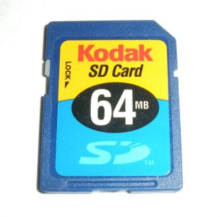 kodak★ 64MB SD Memory Card Digital Camera Nintendo Wii 64 MB