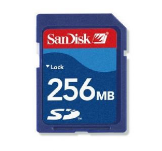 SanDisk Secure Digital SD Memory Cards 256MB Free Card Case
